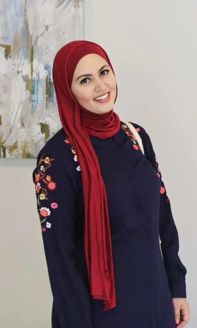 Pinless Hijab Burgundy