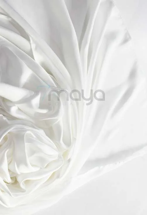 Foulard blanc soie