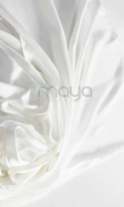 Foulard blanc soie / carré