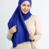 Hijab Sans Épingles Bleu Bic