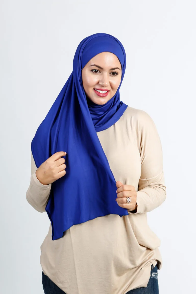 Pinless Hijab Bic Blue