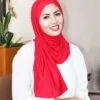 Pinless Hijab Red