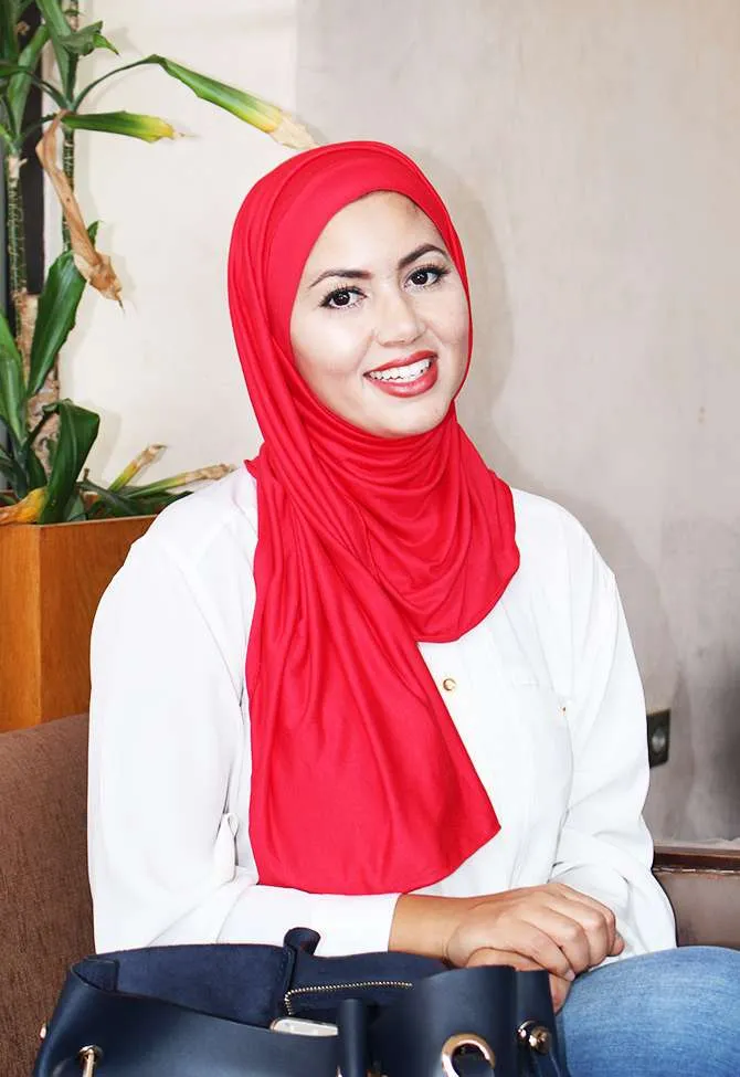Hijab Sans Épingles Rouge