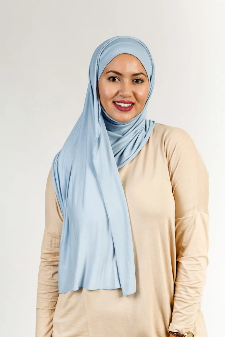 Pinless Hijab - Sky Blue