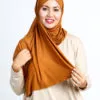 Hijab Sans Épingles Cannelle