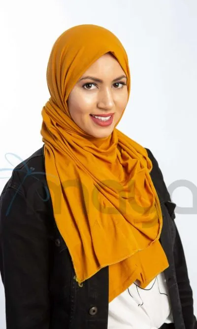 Hijab Jersey Cotton Mustard