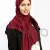 Hijab Jersey Cotton Burgundy