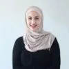 Foulard sans épingle rose poudré