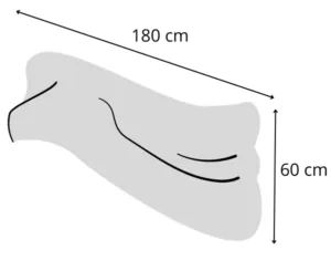 Measurements for hijab jersey cotton