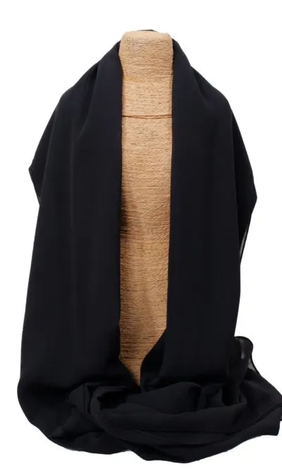 foulard chiffon noir