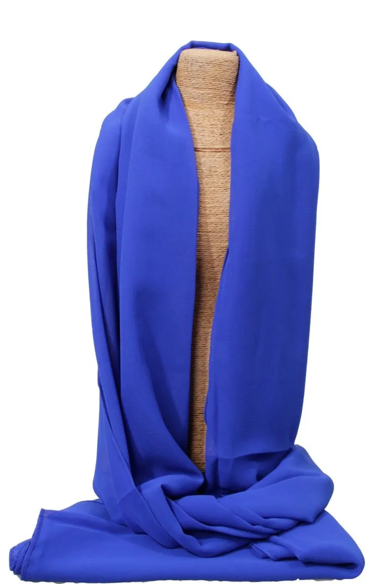 foulard crêpe bleu Bic