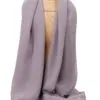 foulard crêpe gris