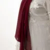 foulard crêpe bordeaux