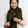 Hijab Jersey Coton Military Green