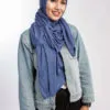 Hijab Jersey Cotton Steel Blue
