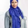 foulard viscose Bleu Bic