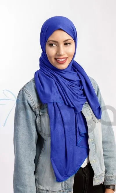 foulard viscose Bleu Bic