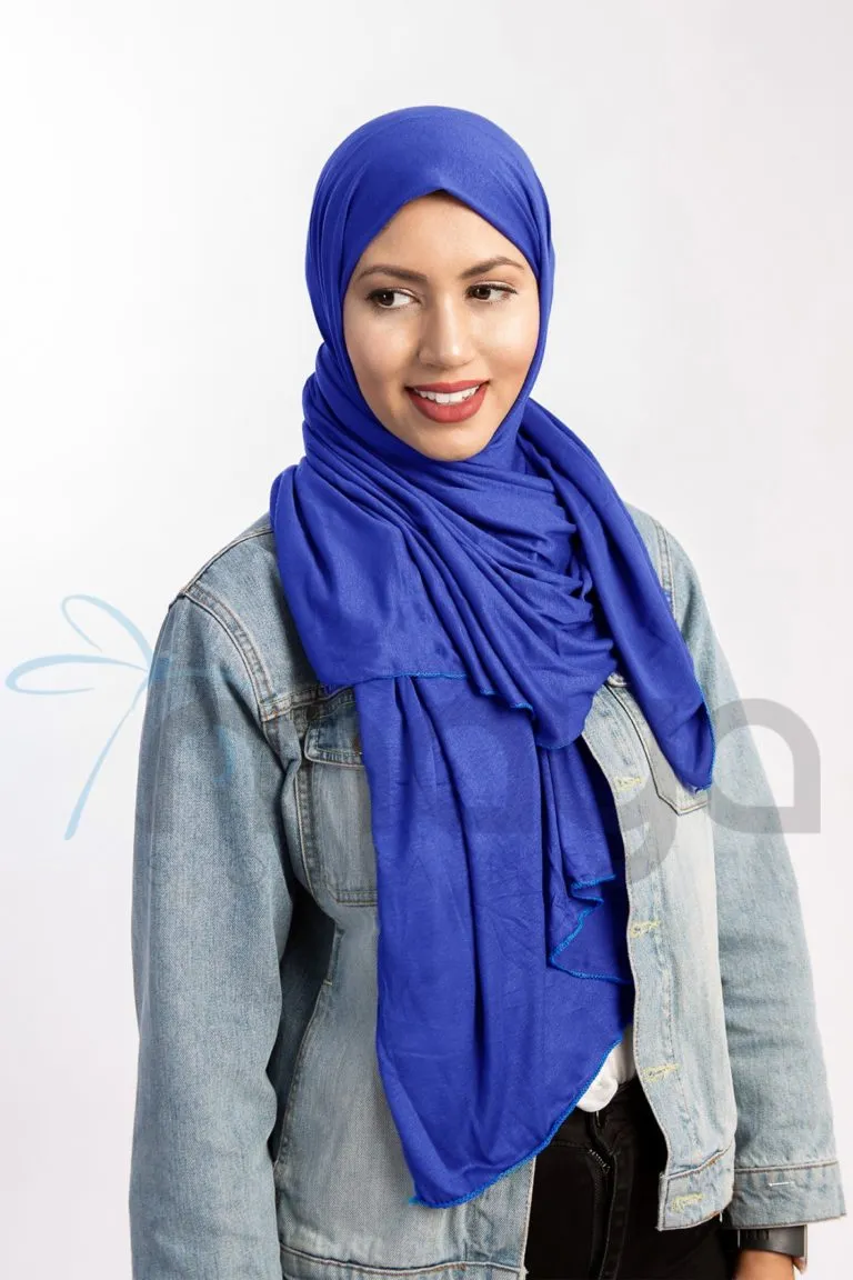 foulard viscose Bleu Bic