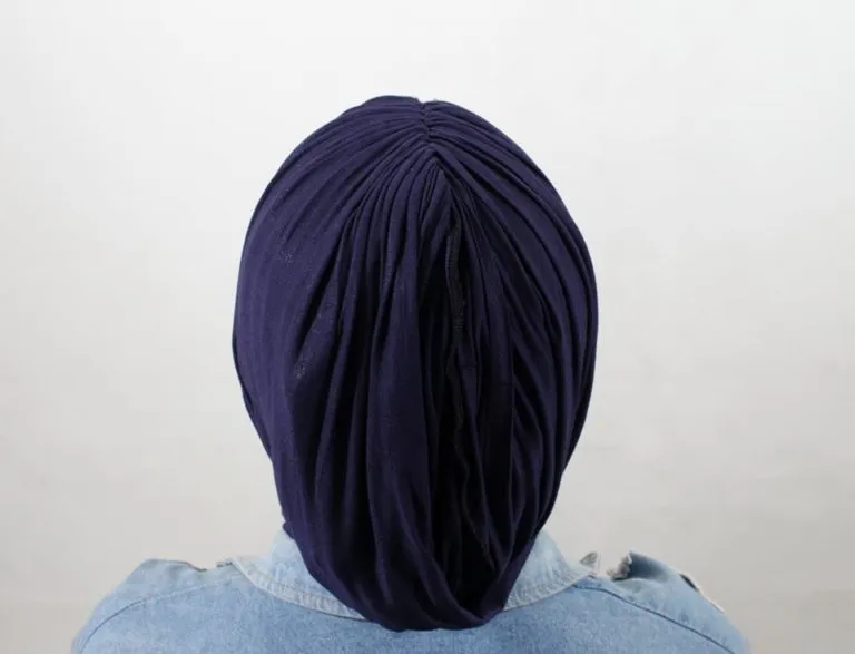 Foulard Turban Bleu Marine