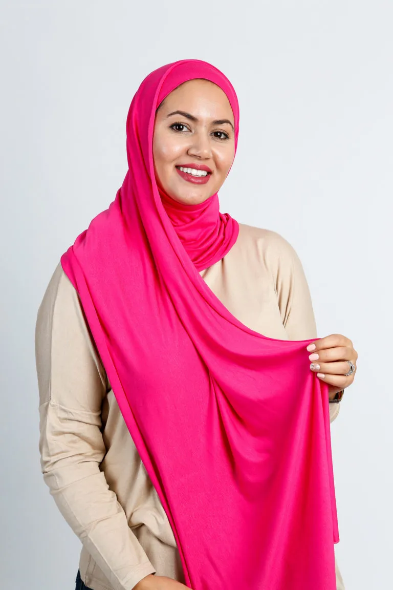 Pinless Hijab Fuchsia