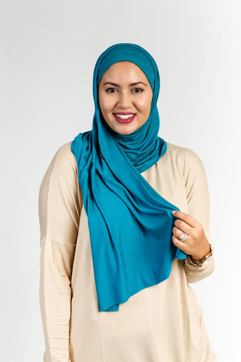 Pinless Hijab Duck Green
