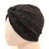 Bonnet turban soirée Noir