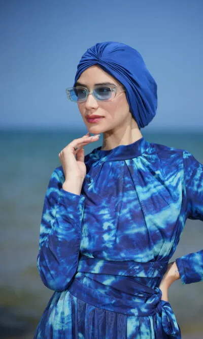 turban de nataion bleu