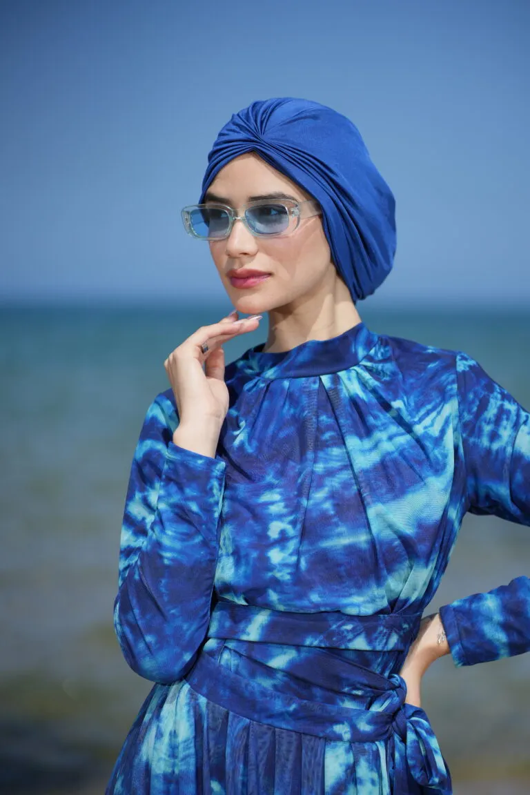 turban de nataion bleu