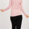 pull coton manches longues Rose