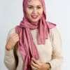 Hijab Jersey Cotton Old Pink