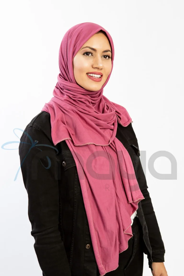 Hijab Jersey Cotton Indian Pink