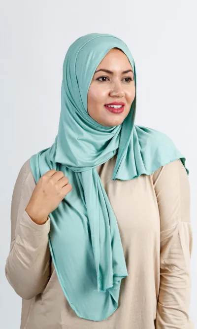 Hijab Jersey Cotton Opaline Green
