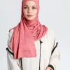 Premium Jersey Hijab Indian Rose Wrap & Go