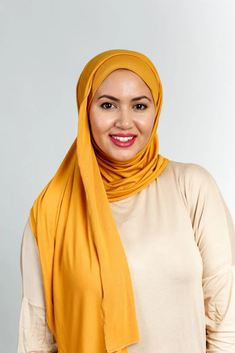 Hijab Sans Épingles Moutarde