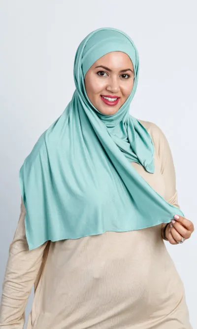 Pinless Hijab Sea Green