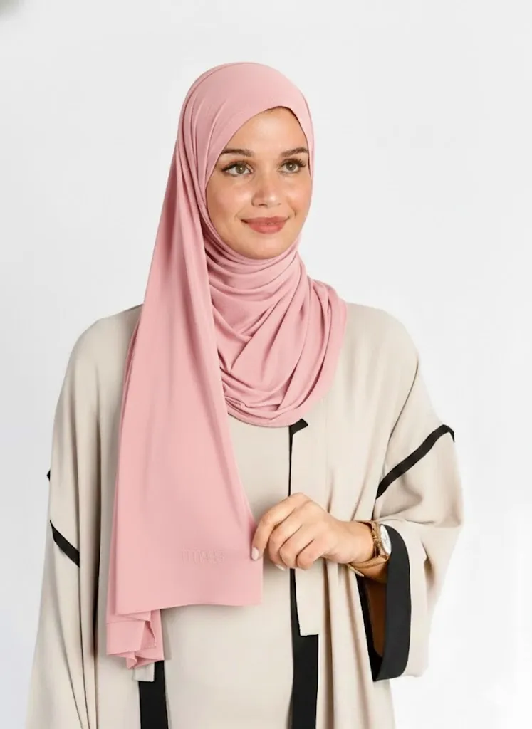 Hijab à Enfiler Jersey Rose