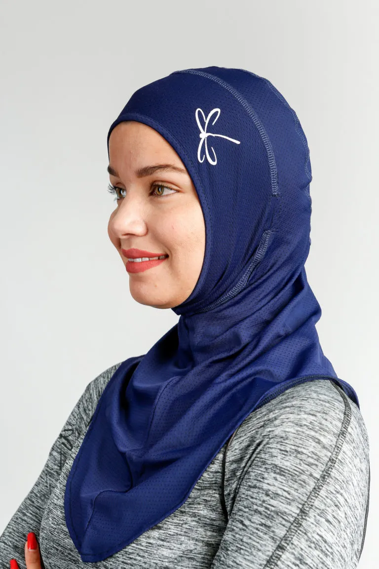 Maya Hijab Sports Scarf Blue