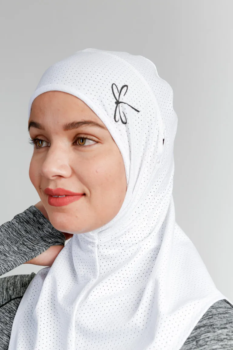 Maya sport hijab blanc
