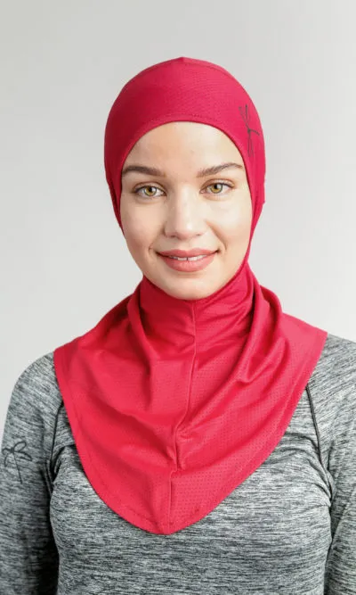 Maya Sport Hijab - Burgundy Red