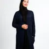 Long Cardigan with Pockets Navy Blue