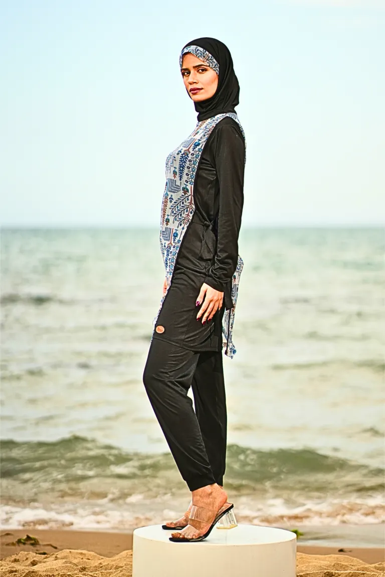 burkini noir femme