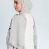 Instant hijab Gris