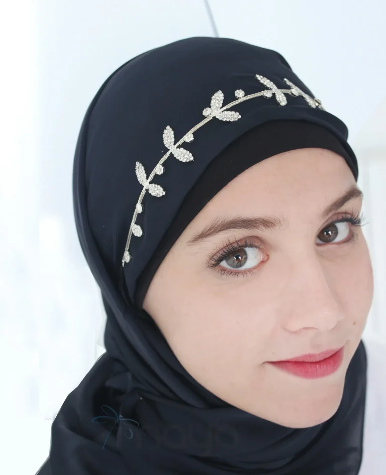 Accessoire Hijab Soirée Argent