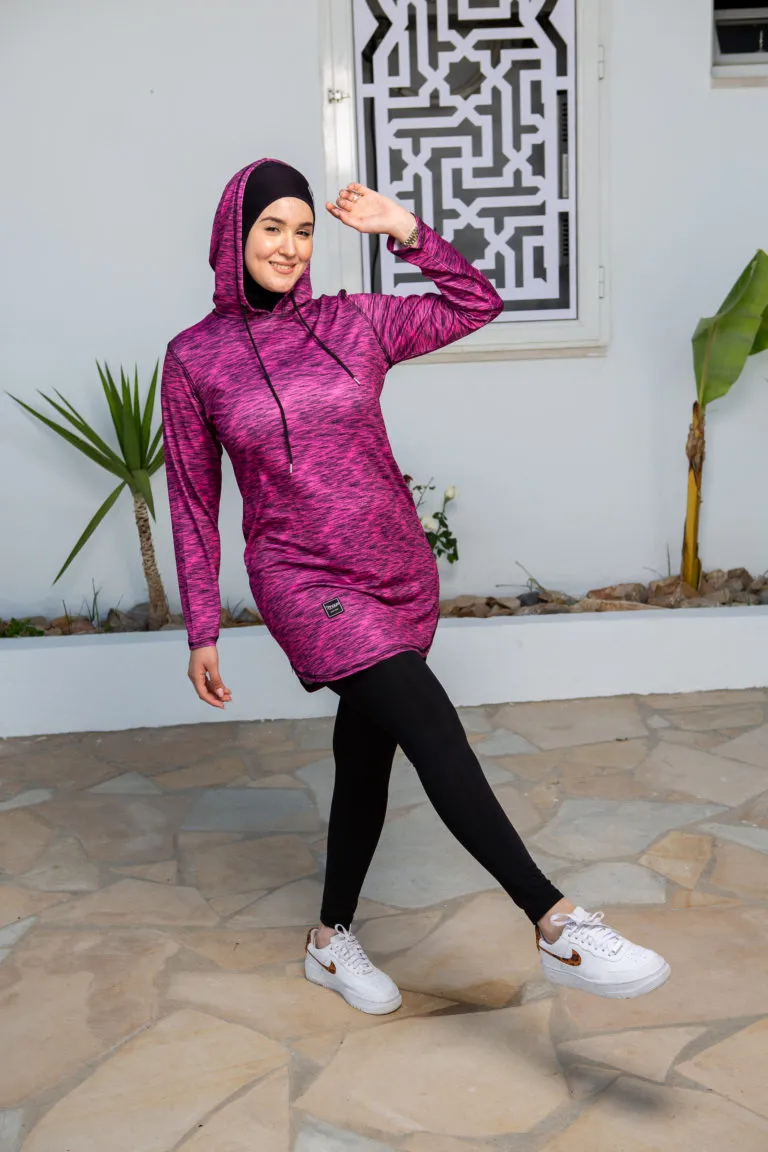 Pull de sport Haute performance Rose