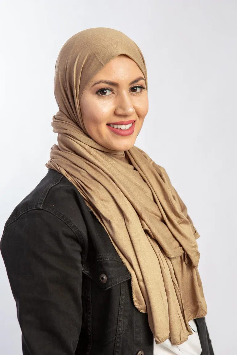 Hijab Jersey Coton Cream Beige