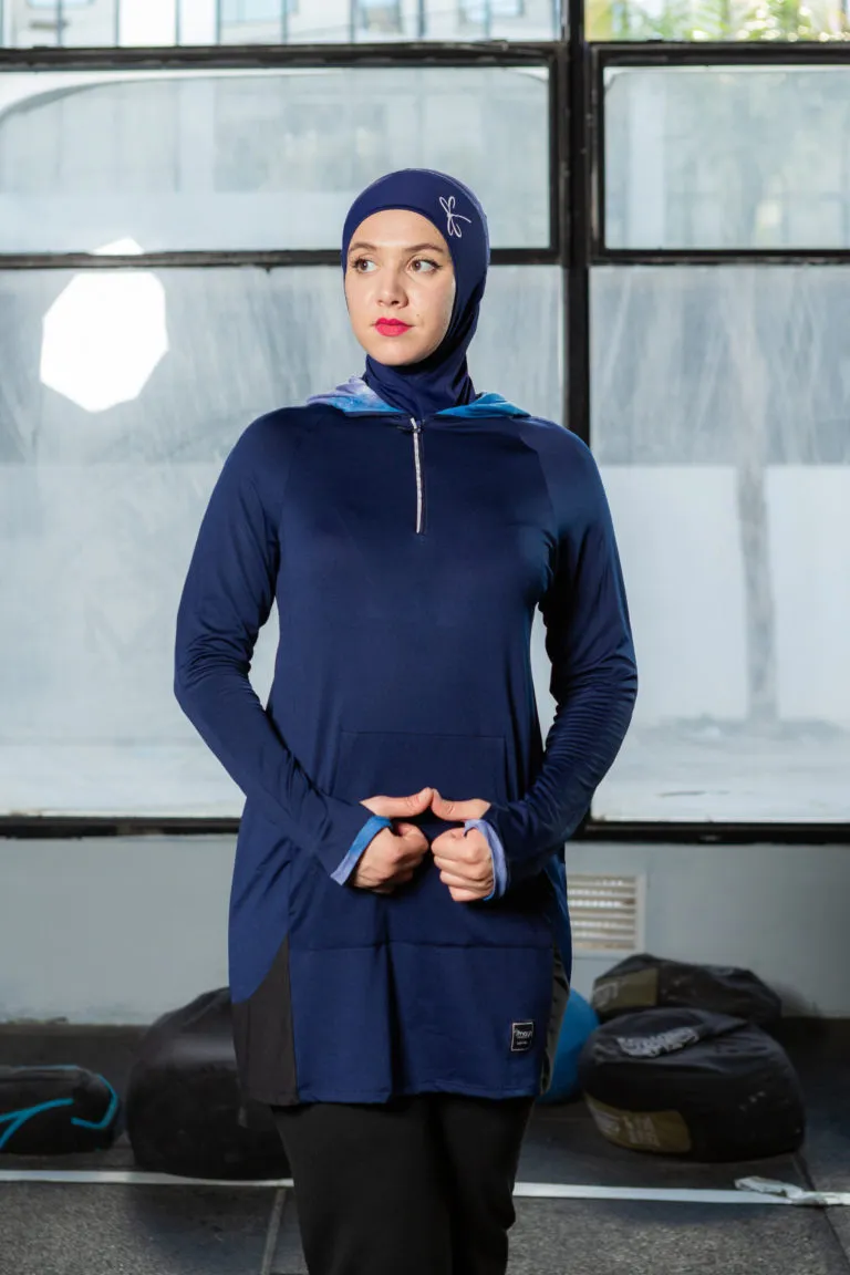 Pull de sport Warrior Blue