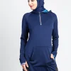 Woman's Veiled Blue Sports Pullover Warrior