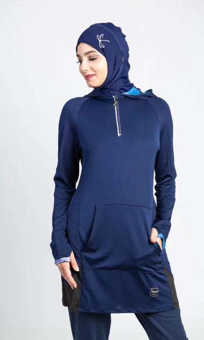 Woman's Veiled Blue Sports Pullover Warrior