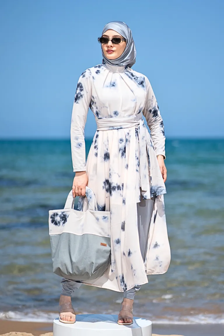 Grand Sac de Plage Gris