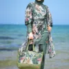 sac de plage vert